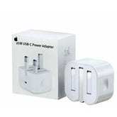 25W Iphone Usb-C Pd Power Adapter Charger 3 Pin (Uk Pin)