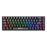 Xtrike Me Gk-994w Rgb 68 Key Bt 2.4ghz Wireless Gaming Keyboard Black