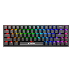 Xtrike Me Gk-994w Rgb 68 Key Bt 2.4ghz Wireless Gaming Keyboard Black