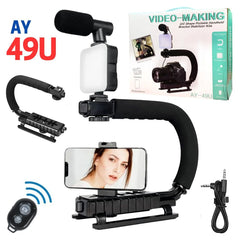 AY-49U U SHAPED VIDEO MAKING HANDHELD STABILIZER KIT