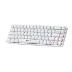 Xtrike Me Gk-994w Rgb 68 Key Bt 2.4ghz Wireless Gaming Keyboard White