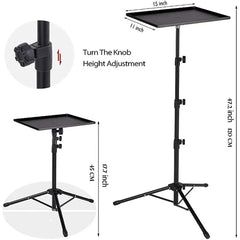 PORTABLE PROJECTOR AND LAPTOP STAND TABLE TRIPOD (HEIGHT ADJUSTABLE 45-120CM)