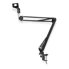 SYGA 35 METAL CANTILEVER MICROPHONE DESKTOP UNIVERSAL CAPACITOR WHEAT STAND (BLACK)