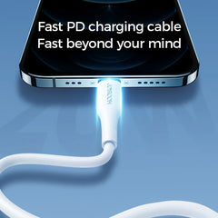 JOYROOM S-1224M3 TYPE-C TO LIGHTNING FAST CHARGING CABLE 1.2M WHITE