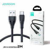 Joyroom SA26-AL3 Flash-Charge Series 3A Fast Charging Data Cable (USB-A to Lightning) 1m-Black