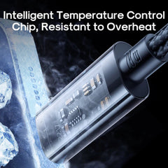 JOYROOM S-Cl020a12 Type-C To Lightning 20w Data Cable 1.2m Transparent Nylon BLUE