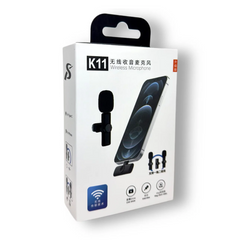 K11 2 IN 1 Collar Wireless Microphone Iphone/Android & Type C Supported