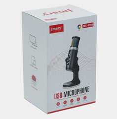 Jmary Mc-pw9 Rgb Professional Usb Microphone For Podcasting With Noise Reduction