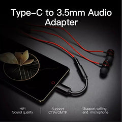 USB TYPE-C to 3.5 mm Headphone Jack Adapter