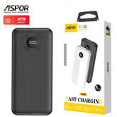 Aspor A320 Power Bank With Display 22.5W PD + QC 3.0 10000mah