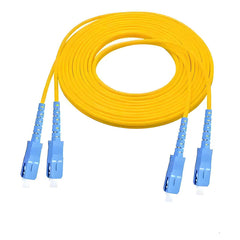 FIBER PATCHCORD SC/UPC SM DUPLEX DUAL CORE OPTICAL CABLE 3M