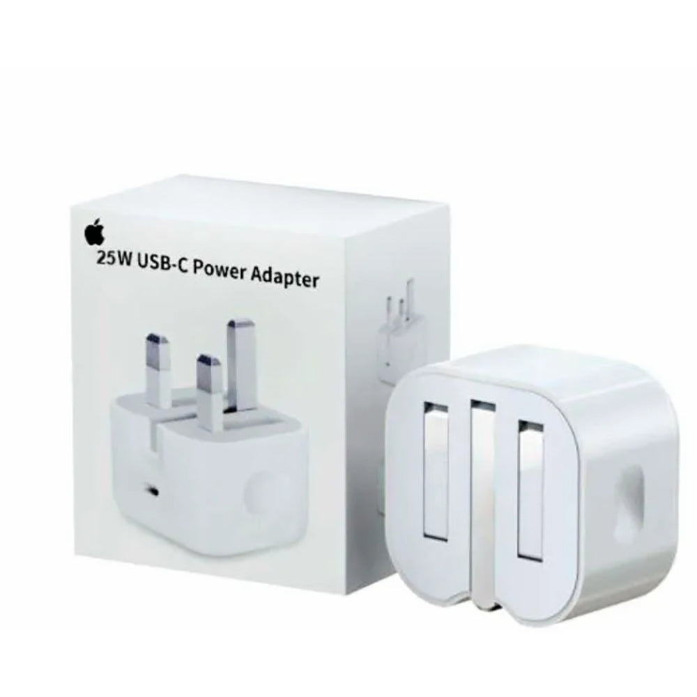 25W Iphone Usb-C Pd Power Adapter Charger 3 Pin (Uk Pin)