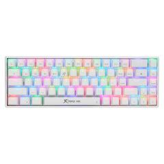 XTRIKE ME GK-994W WIRELESS 2.4G RGB BT GAMING KEYBOARD WHITE