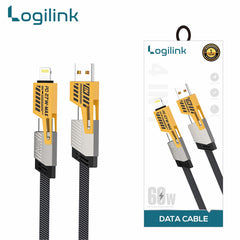 4 IN 1 MULTI USB PD CHARGING CABLE (TYPE-C TO C, C TO LIGHTNING, USB TO C, USB TO LIGHTNING)
