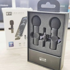 K11 2 IN 1 Collar Wireless Microphone Iphone/Android & Type C Supported