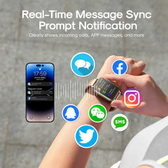 Joyroom-Ft5 Pro Fit-Life Series Smart Watch (Answer/Make Call)- WITH SMART-TIME PRO APP Roze Gold