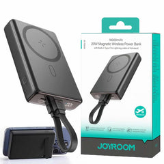 JOYROOM JR-PBM01 20W Wireless Power Bank 10000mAh with Built-in Cable&Kickstand Black