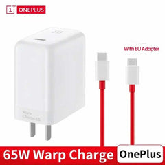 ONEPLUS 65W ORIGINAL SUPER FAST WARP CHARGE (US PIN) WITH TYPE C TO TYPE C CABLE