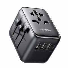 JR-TCW01 17W 4-PORT UNIVERSAL TRAVEL ADAPTER BLACK