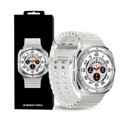 JS WATCH7 ULTRA 1.43 AMOLED DISPLAY WATERPROOF IP68 SMART WATCH WITH FITCLOUDPRO APP WHITE