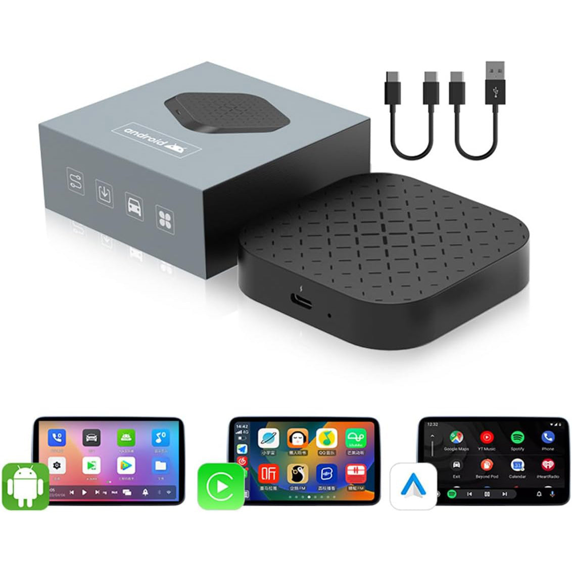 WIRELESS CARPLAY 2+16GB ANDROID 11.0 AUTO ADAPTER MAGIC BOX